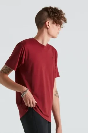 Stoke Tee Short Sleeve Specialized Maroon Nieuw