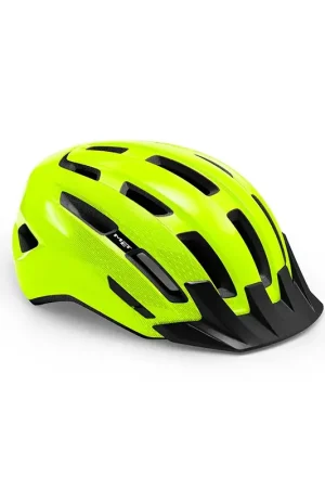 Shop Nu Downtown Helmet Met Gloss Yellow