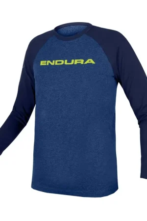 Korting One Clan Raglan Long Sleeve Jersey Endura Child Blue