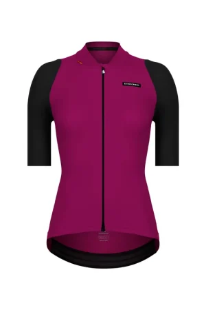 Alda Short Sleeve Jersey Etxeondo Woman Magenta/Black Actieprijs