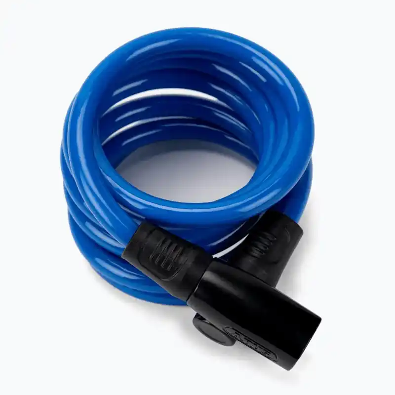 Koopje Star 4508K/150 Key Spiral Cable Lock Abus 1.5m Blue