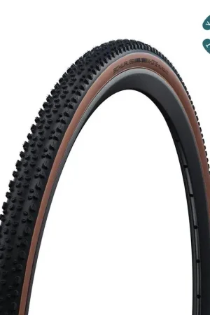 Schwalbe X-One Allround Tire 28x1.30 Performance RaceGuard Addix Tubeless Folding Black/Brown Koop Vandaag