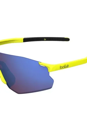 Bolle Icarus Sunglasses Fluorescent Yellow Matte Brown Blue Voordeelprijs