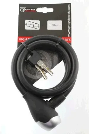 Spiraalslot QT Silicone 120 x 12 zwart Direct Verzonden