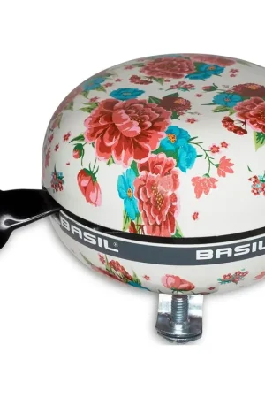 BASIL Fietsbel Basil Bloom ø80mm - wit met bloemen Hete Deal