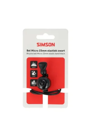 Direct Verzonden SIMSON Bel Micro 23mm rubber elastiek bevest. zwart