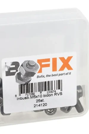 Veilige Betaling BOFIX Inbusbout M5x10 Bofix RVS (25 stuks)