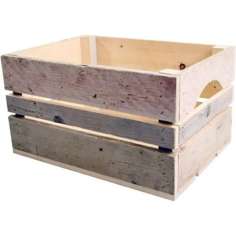 Gratis Retour Fietskrat steigerhout 40x30x24cm