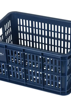 Aanbieding BASIL fietskrat S 17.5L Blauw