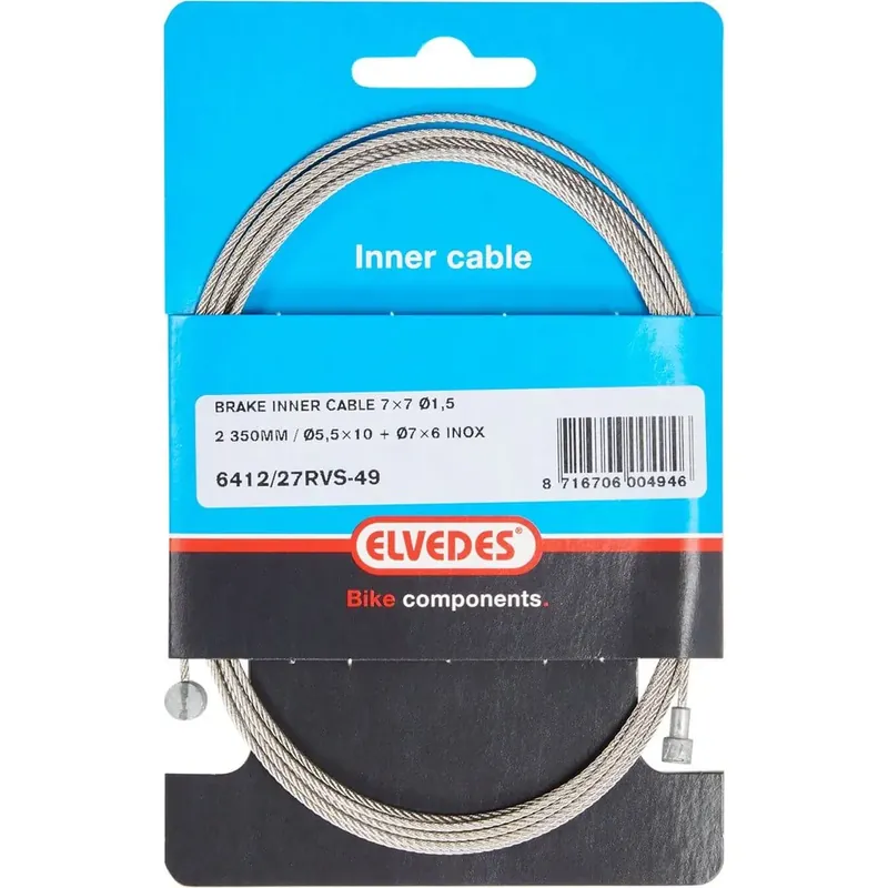 ELVEDES Rem binnenkabel 2250mm 7×7 draads RVS ø1,5mm met Direct Verzonden