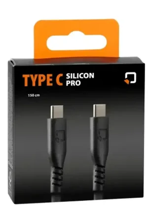 Express Levering OPTILINE Siliconen kabel Usb Type C > Usb Type C -