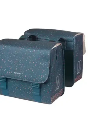 Aanbieding BASIL Dubbele fietstas Basil Flair 35 liter - navy