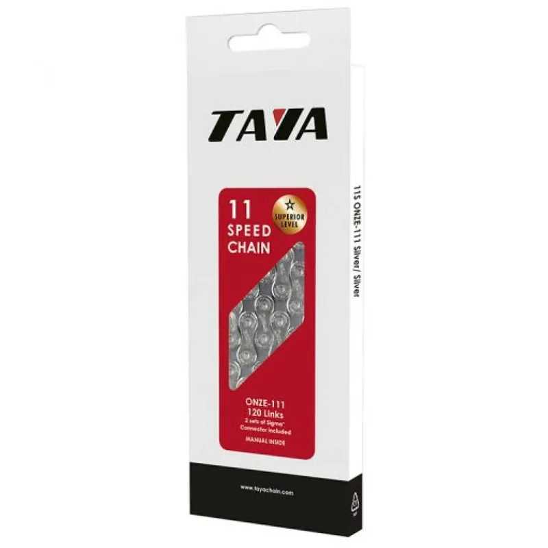 Buzaglo taya ketting onze-111 1 2x5 64x116, 11 speed, zilver Snelle Levering