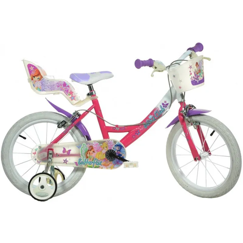 Dino Winx Club 16 Inch 26 cm Meisjes V-Brakes Roze Paars Koopje