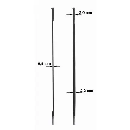 Koopje Sapim spaak 14-256 cx-ray plat recht zilver met nippel (20st)