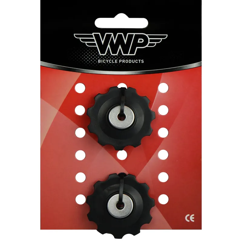 Beperkte Voorraad derailleurwieltjes 11 tanden single speed zwart 2 stuks