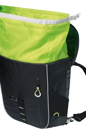 Aanbieding Basil rugtas Miles daypack black lime 17L