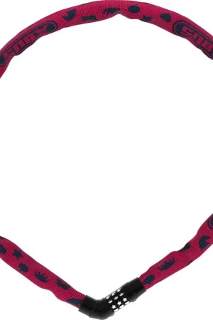 Abus kettingslot code 4804C/75 pink symbols Weekendaanbieding