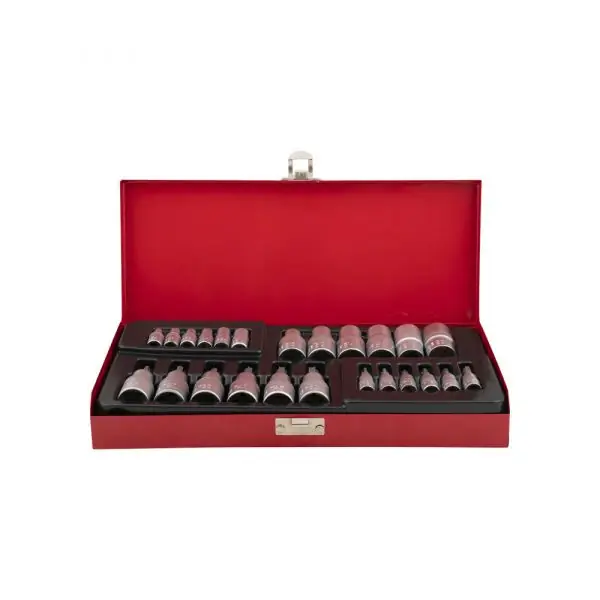 Dop+bitset 25 dlg 1 4 +1 2 torx* Gereduceerde Prijs