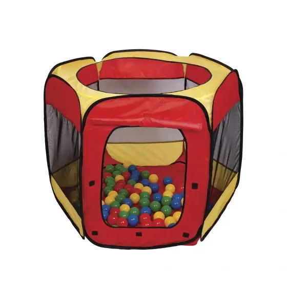 Betrouwbaar Paradiso toys Speeltent met 100 ballen 100 x 75 cm rood geel