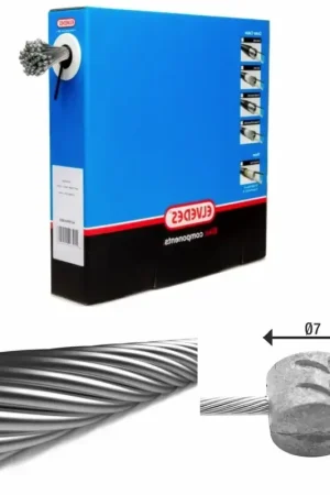 Elvedes Remkabel 1x19 roestvrij staaldraad ø1,5mm t-kop ø7x6mm Laatste Versie